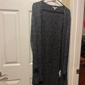 Calvin Klein Jeans Charcoal Ribbed Cardigan